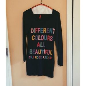 H&M  “Say No to Racism” knit dress